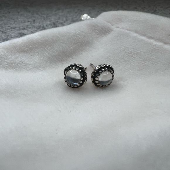 Pandora June Birthstone earrings - Picture 2 of 5